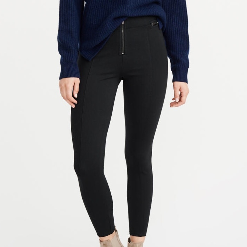 ABERCROMBIE || NEW ponte zip leggings